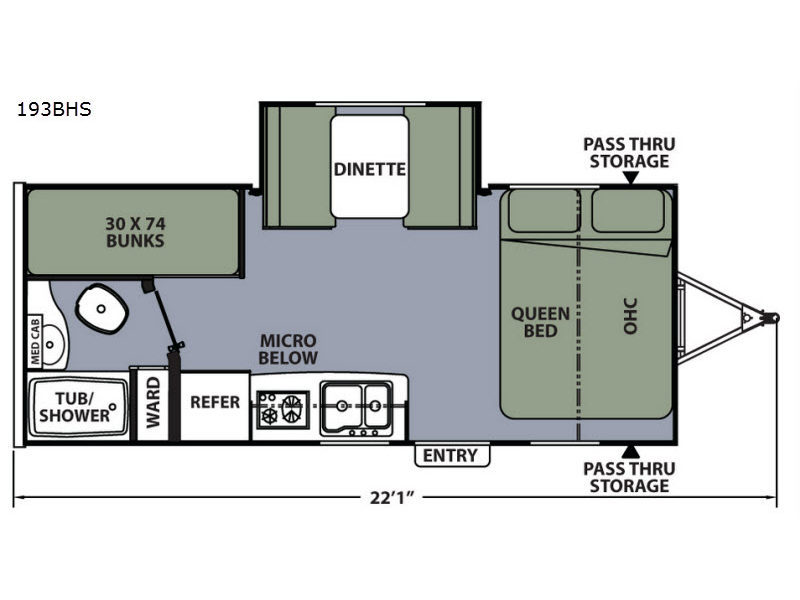 2017 Coachmen Rv Apex Nano 193BHS