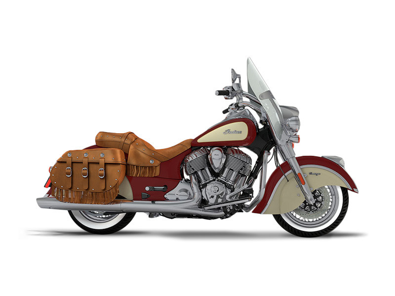 2017 Indian Chief Vintage Indian Motorcycle Red Over Ivory Cream