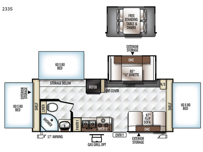 2017 Forest River Rv Rockwood Roo 233S