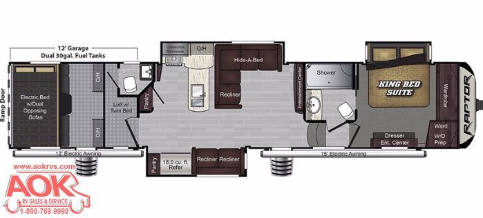 2017 Keystone Rv Raptor 425TS