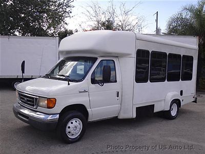 Ford : E-Series Van E350 Shuttle Bus 2007 ford e 350 wheelchair shuttle bus florida van 6 passenger 5.4 l v 8 limo e 250