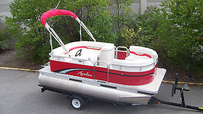 New 14 ft high end pontoon boat with 9.9 4 stroke