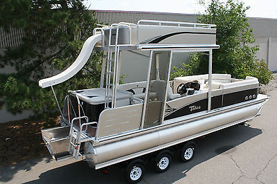 Special---New triple tube 26 ft pontoon boat with slide- hpp tubes