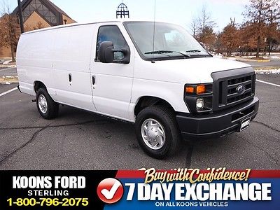 Ford : E-Series Van Extended Cargo Van Extended Length E-250 SD Commercial Cargo Van w/ Rear Windows, Low Miles!