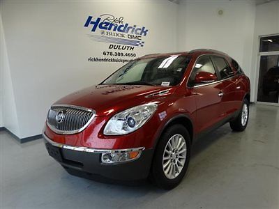 Buick : Enclave AWD 4dr Leather AWD 4dr Leather Low Miles SUV Automatic Gasoline 3.6L V6 Cyl RED