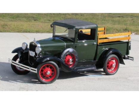 Ford : Model A WIDE BED PU RARE WIDE BED 1931 MODEL A PICKUP TRUCK 12V CONVERSION HALOGEN LIGHTS SHOW TRUCK