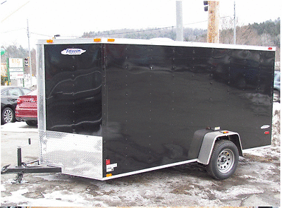 2015 Enclosed Cargo Trailer 6 x 12, Aluminum Siding, Steel Frame, V-Front, Ramp