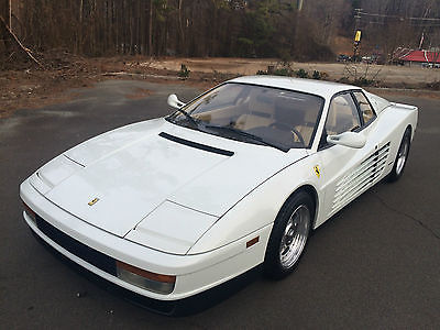 Ferrari : Testarossa White 1988 ferrari testarossa