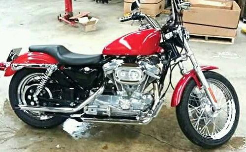 Harley-Davidson : Sportster 2001 harley davidson sportster 883 xl screamin eagle powder coat red metal flake