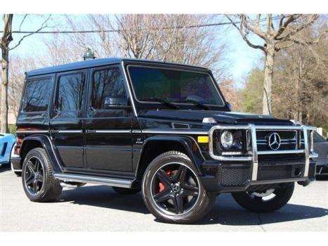 Mercedes-Benz : G-Class G63 AMG G63 AMG- BLK/ RED, WOOD/ LEATHER WHEEL, DESIGNO LEATHER, BLIND SPOT INDICATOR!