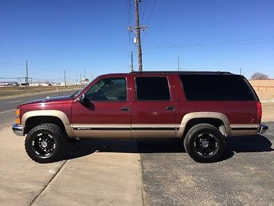 Chevrolet : Suburban Loaded With Leather 4x4 1998 chevrolet suburban 2500 4 wd
