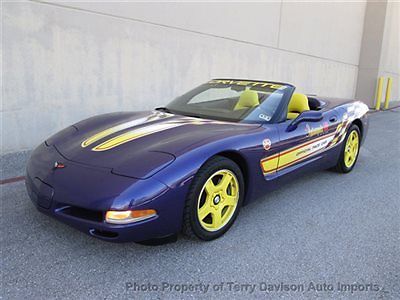 Chevrolet : Corvette 2dr Convertible 1998 chevrolet corvette pace car 3 k miles
