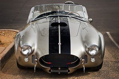 Shelby : MARK 3 ROADSTER 1965 superformance mark 3 cobra silver w back stripe 545 stroker