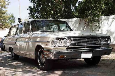Ford : Fairlane chrome/stainless 1964 ford fairlane ranch wagon with 74 000 original miles