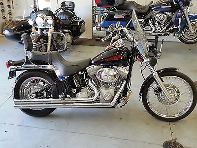 Harley-Davidson : Softail 2004 harley davidson softail fxst vance hines pipes lots of harley extras