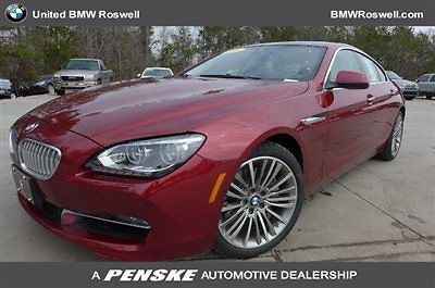 BMW : 6-Series 650i Gran Coupe 650 i gran coupe 6 series low miles 4 dr sedan automatic gasoline 4.4 l 8 cyl verm