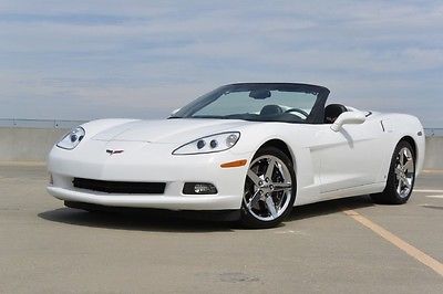 Chevrolet : Corvette Z51 3LT Convertible Z51 Special Order 3LT Navigation Calipers auto Mag Ride 2008 09 loaded white tan