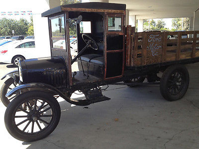 Ford : Model T Black 1921 model t ford 1 ton flat bed
