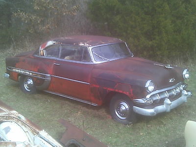 Chevrolet : Bel Air/150/210 BEL AIR 1954 belair coupe clear title solid frame not running needs complete restoration