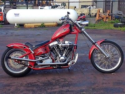 Custom Built Motorcycles : Chopper Custom Big Mike's Chopper!! (West Coast & Harley Style-Chrome, Loud)