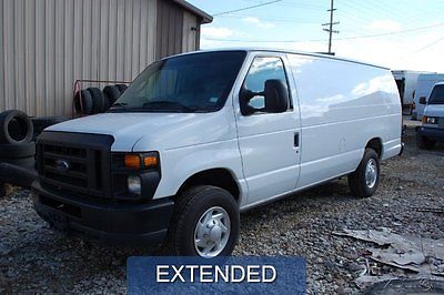 Ford : E-Series Van Commercial 2011 commercial used 5.4 l v 8 extended 1 ton white cargo no rear glass v 8 clean
