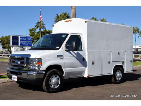Ford : E-Series Van Econoline 2015 e 350 srw commercial cutaway harbor workmaster walk in utility service van