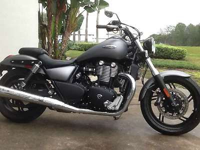 Triumph : Thunderbird 2013 cruiser used 1699 8 ft 6 speed helical type 2 nd 6 th matte graphite