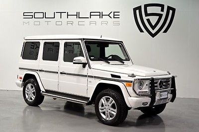 Mercedes-Benz : G-Class G550 2014 mercedes g 550 white on chestnut clean carfax like new one owner
