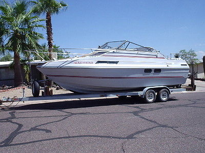 Cabin Cruiser, 26 ft with aft cabin, real teakwood, shade tops & cover & trailer