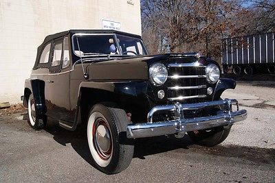 Willys JEEPSTER 1950 willys jeepster convertible 48 k original miles ground up restoration