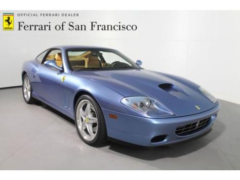 Ferrari : 575 Maranello M 2005 ferrari 575 m maranello azzuro california over beige leather