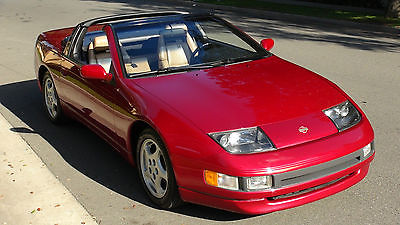 Nissan : 300ZX Base Convertible 2-Door NISSAN 300ZX CONVERTIBLE 29k MILES ONE-OFF SPECIAL ORDER RED -TAN COLLECTOR CAR