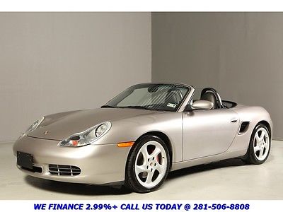 Porsche : Boxster S Convertible CLEAN CARFAX 53K LOW MILES S 6-SPEED MANUAL SPORT TURBO WHEELS LEATHER HIFISOUND