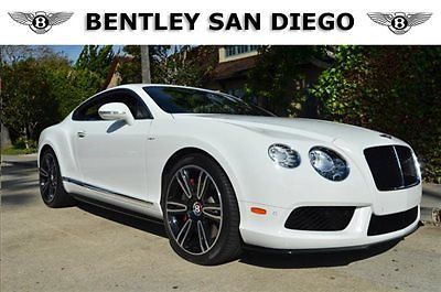 Bentley : Continental GT 2dr Coupe 2014 bentley gt v 8 s coupe white over black 6 k miles great options