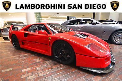 Ferrari : F40 Racecar 1992 ferrari f 40 lm red black track ready