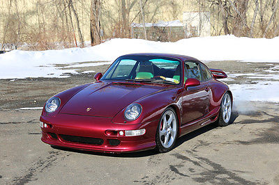 Porsche : 911 993 twin turbo 1996 993 twin turbo rare arena red low miles 42 k original miles