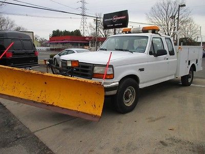 Ford : F-250 LOW MILE DIESEL FREE SHIPPING CLEAN CARFAX PLOW UTILITY BODY WORK TRUCK 4X4