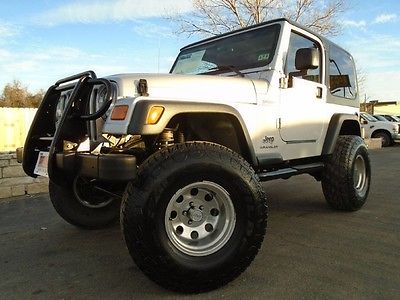 Jeep : Wrangler Sport 4WD 4 x 4 wrangler sport 5 speed hard top lifted big tires cd w remote nice prem rims