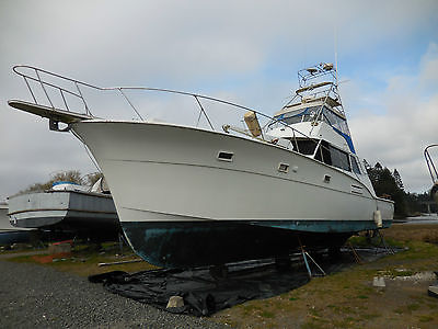 1970 Hatteras 53' Sportfisher Motor Yacht 50% Salt Water Damage 2 8V71 Detroit