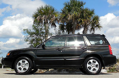 Subaru : Forester CERTIFIED FLORIDA AWD WAGON 2.5 xs 4 wd no rust new tires panaramic sunroof java black sharp car 04 05 06