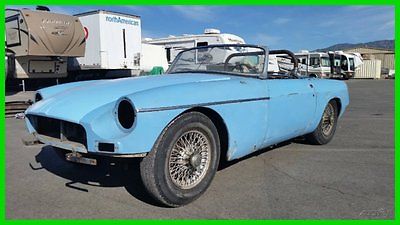 MG : MGB 1964 mgb roadster orig iris blue navy wire wheels complete car for restoration