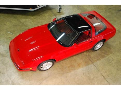 Chevrolet : Corvette ZR-1 1991 corvette zr 1 rare red red both tops all original car