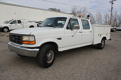 Ford : F-350 CREW CAB 4X2 SRW 8FT CHASSIS GOOD RUNNING OLDER F350 ROCK SOLID BODY ! PERFECT BUILDER FOR 7.3 DIESEL PROJECT