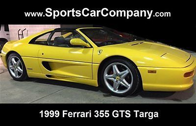 Ferrari : 355 GTS F1 1999 ferrari f 355 gts f 1 rare coveted targa top low mile 25 k yellow showstopper