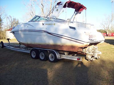 1995 Celebrity 310 Cruiser Twin V8 Boat with Water Damage Possible Bad Motors