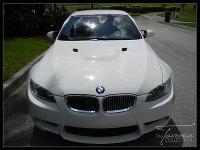 BMW : M3 Base Convertible 2-Door 09 m 3 convertible clean carfax white on red carbon fiber push button start fl