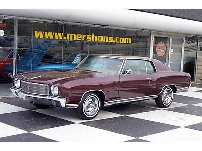 Chevrolet : Monte Carlo 1970 chevrolet monte carlo 402 4 speed 2 build sheets just in from arizona