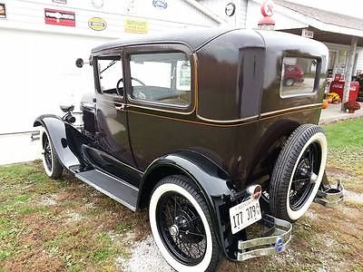 Ford : Model A 2 door sedan 1929 ford model a 2 door sedan restored runs great