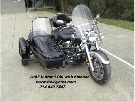2007 Yamaha XVS11 V-Star 1100 with Sidecar