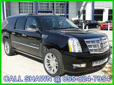 Cadillac : Escalade WE EXPORT!!, RARE PLATINUM EDT ESV, L@@K AT ME!!! 2011 cadillac escalade esv platinum edt rare truck tvs dvds top of the line